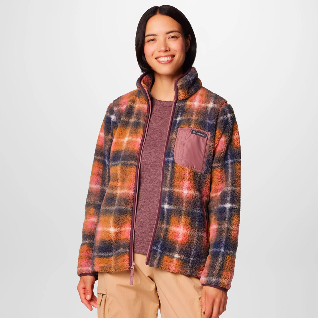COLUMBIA WEST BEND PRINT FULL ZIP II 2085851-609 Μωβ