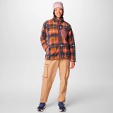 COLUMBIA WEST BEND PRINT FULL ZIP II 2085851-609 Μωβ Εικόνα 7