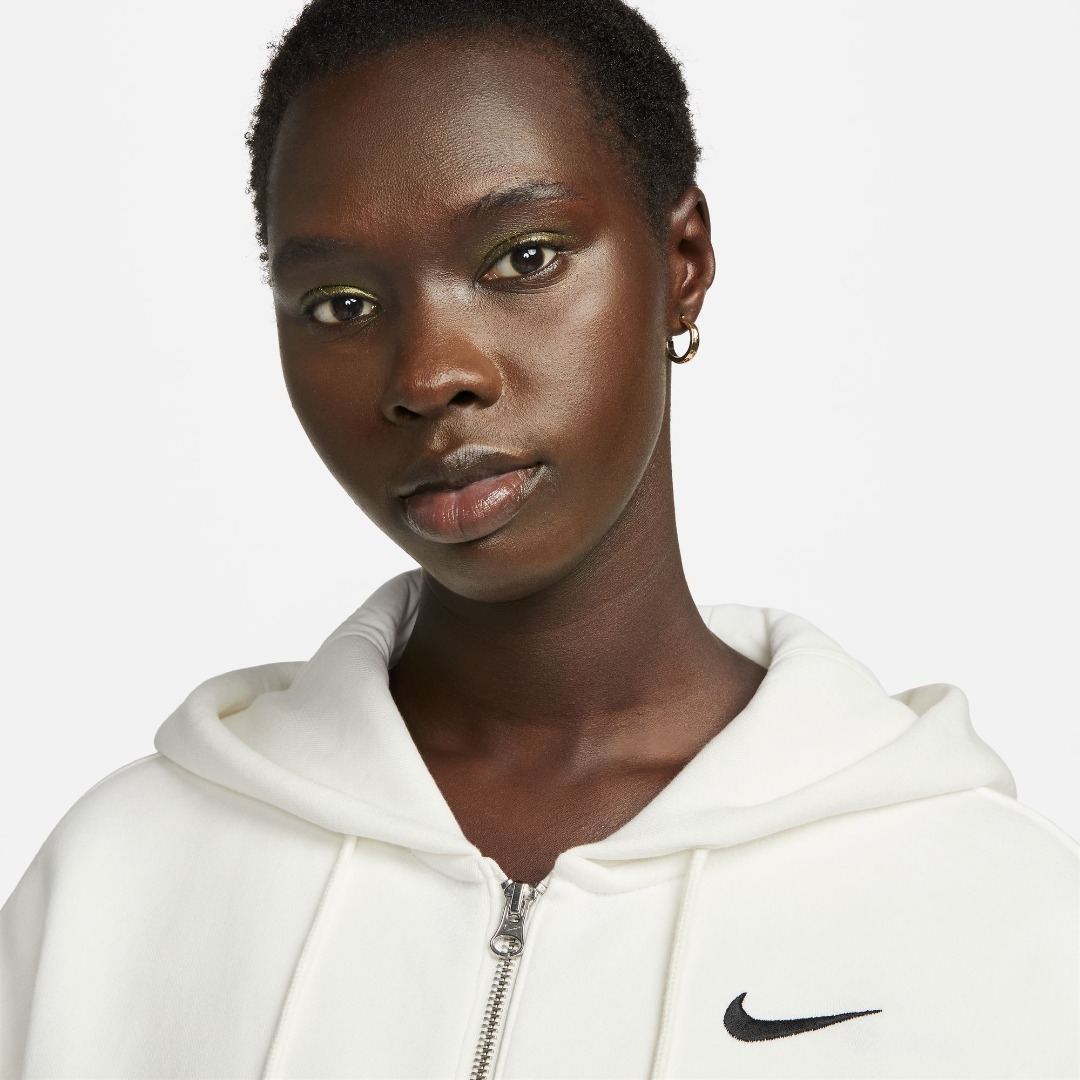 NIKE W NSW PHNX FLC FZ OS HOODIE DQ5758-133 Ecru