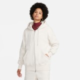 NIKE W NSW PHNX FLC FZ OS HOODIE DQ5758-104 Εκρού Εικόνα 