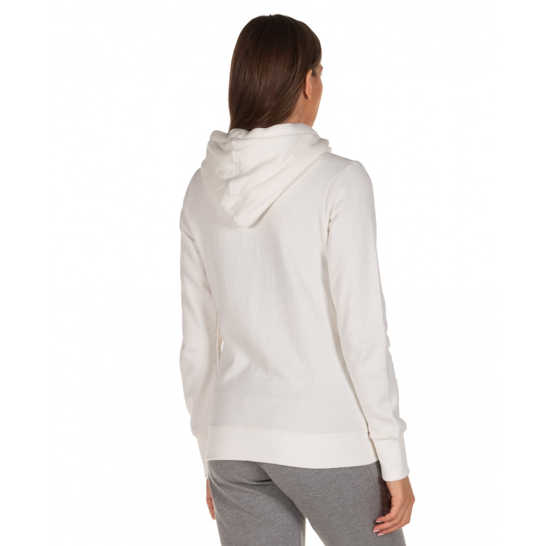 FUNKY BUDDHA WOMEN'S ZIP HOODIE FBL101-06219-OFF WHITE MEL White