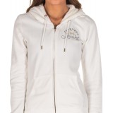 FUNKY BUDDHA WOMEN'S ZIP HOODIE FBL101-06219-OFF WHITE MEL White Image 1