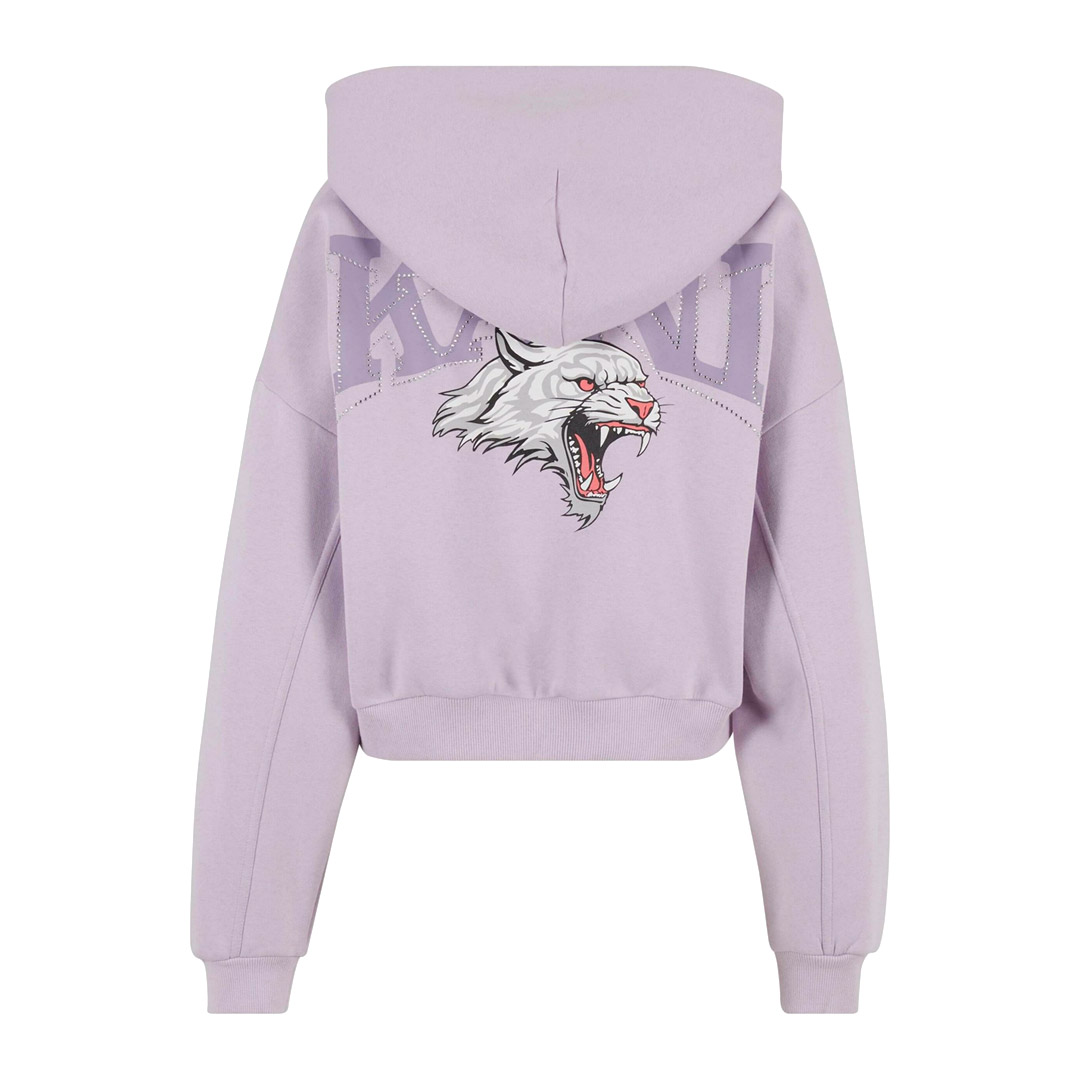 KARL KANI CHEST SIGNATURE SNOW TIGER ZIP HOODIE KW244-007-1-LILAC Lilac