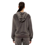 BE:NATION VELOUR FULL ZIP HOOD 07102303-3B Ανθρακί Εικόνα 0
