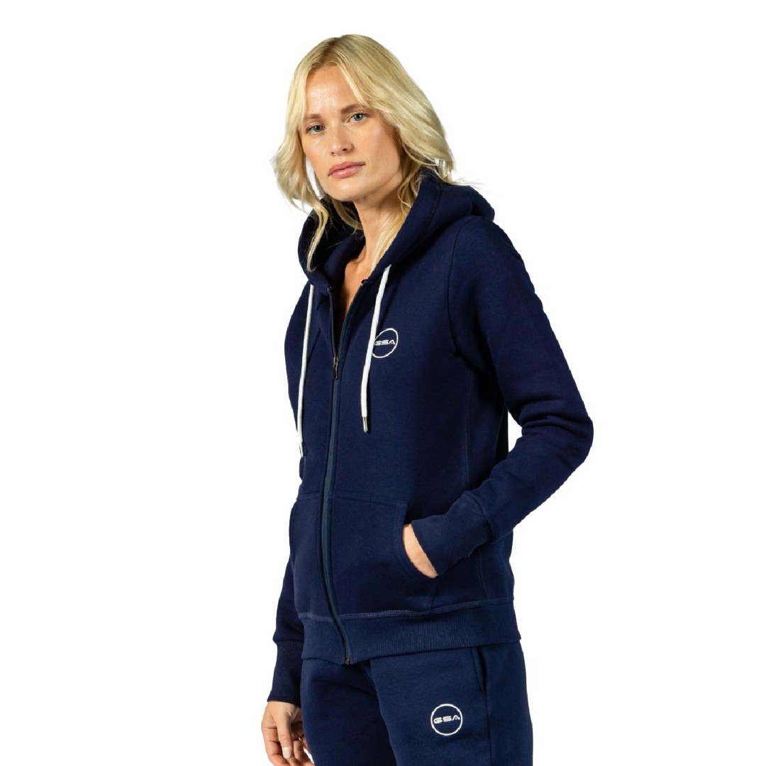 GSA WOMEN ZIPPER HOODIE 1721011001-INK Blue
