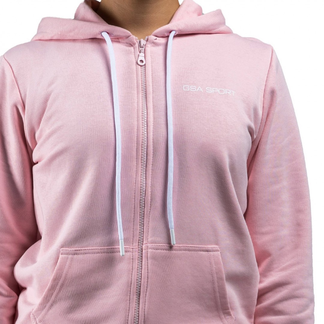 GSA SPORT HOODIE JACKET (BRUSHED) 28-2401-LIGHT PINK Pink