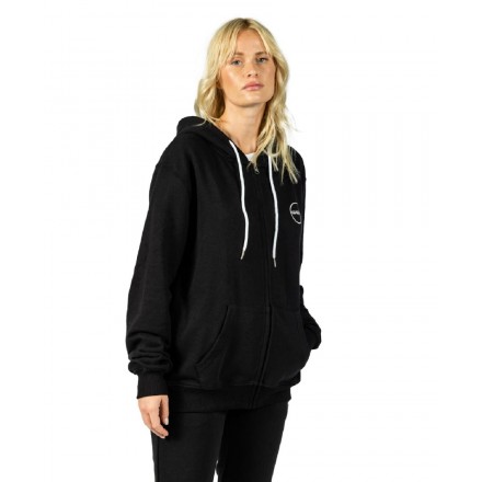 GSA WOMEN ZIPPER HOODIE 1721011001-JET BLACK Black