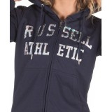 Russell Athletic WOMEN'S FULL-ZIP HOODIE A9-112-1-190 Μπλε