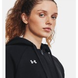 UNDER ARMOUR RIVAL FLEECE FZ HOODIE 1379497-001 Μαύρο Εικόνα 1