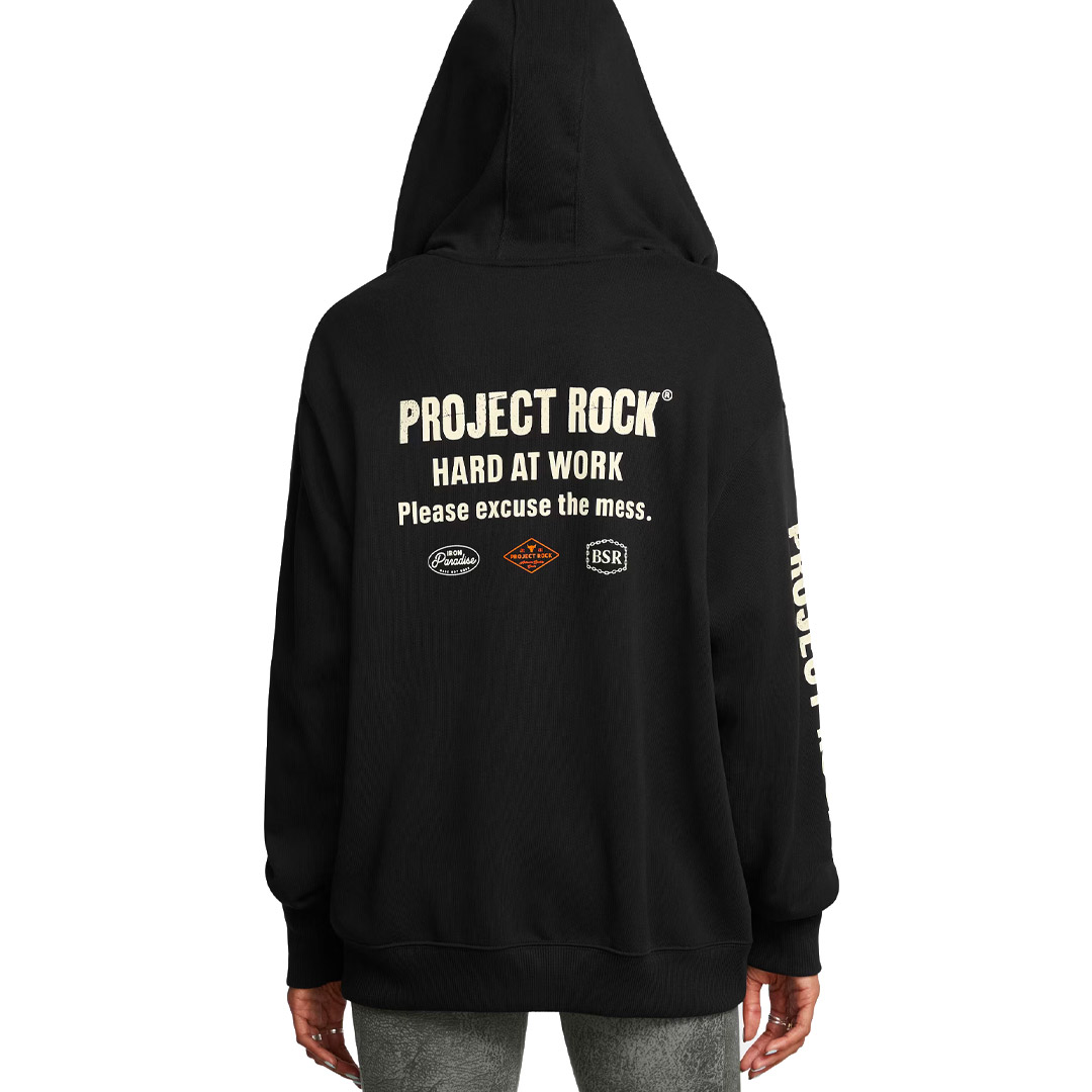 UNDER ARMOUR PROJECT ROCK W HWT FZ HARD AT WRK 1386446-001 Μαύρο