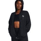 UNDER ARMOUR RIVAL TERRY OS FZ HOODED 1386043-001 Black Image 