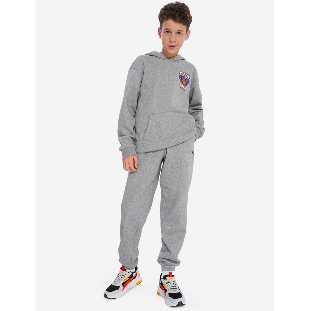 PUMA BASKETBALL HOOPSTELLATIONS SWEATPANTS FL B 688977-03 Γκρί