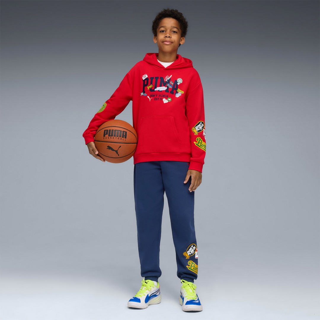 PUMA BASKETBALL HOOPERHOTLINE SWEATPANTS FL B 688981-73 Blue