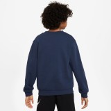 NIKE K NSW CLUB FT CREW LBR MC HJ3144-410 Μπλε Εικόνα 0
