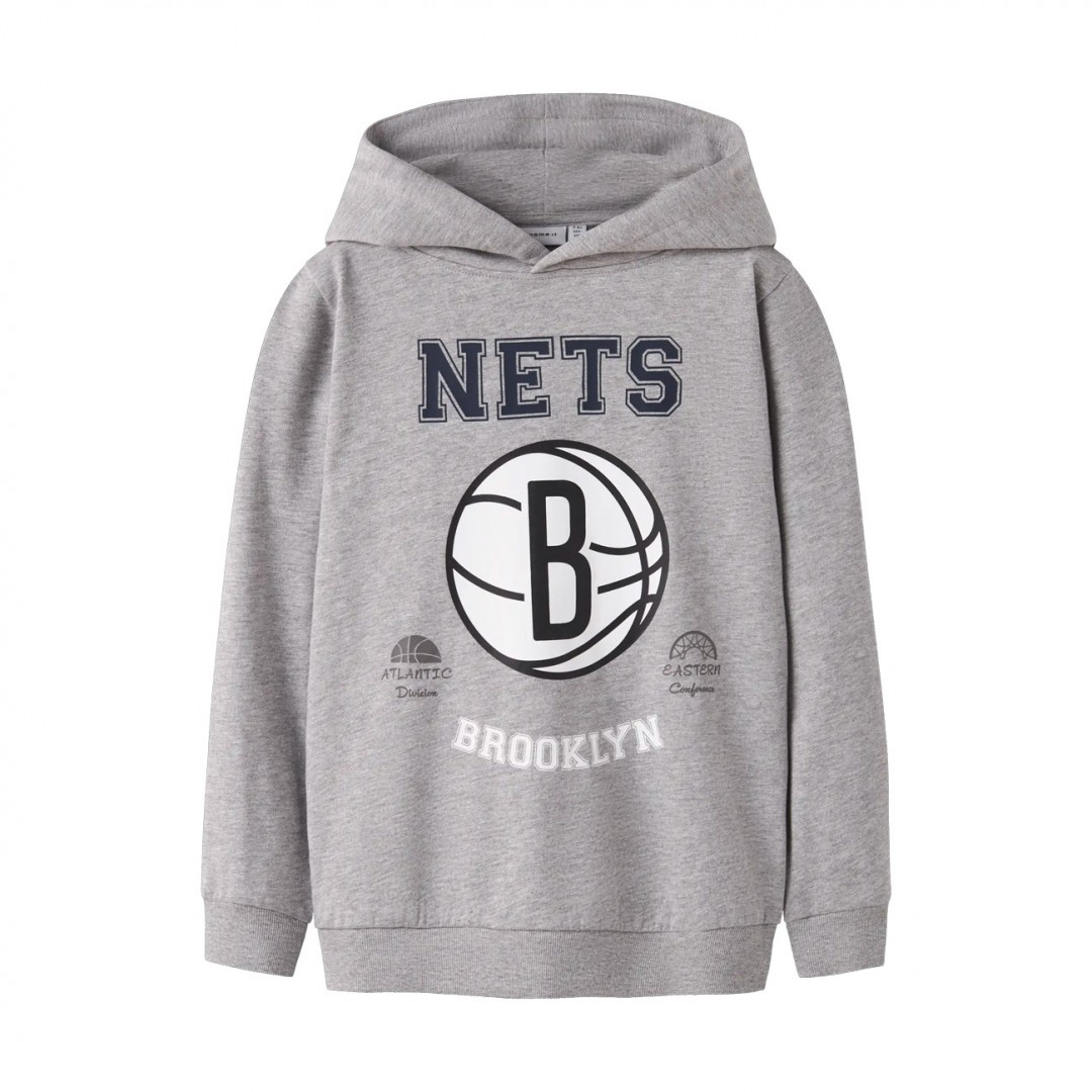NAME IT NKMBAGGE NBA SWEAT WH BRU TOP BOX OUS 13252671-4929389 Γκρί