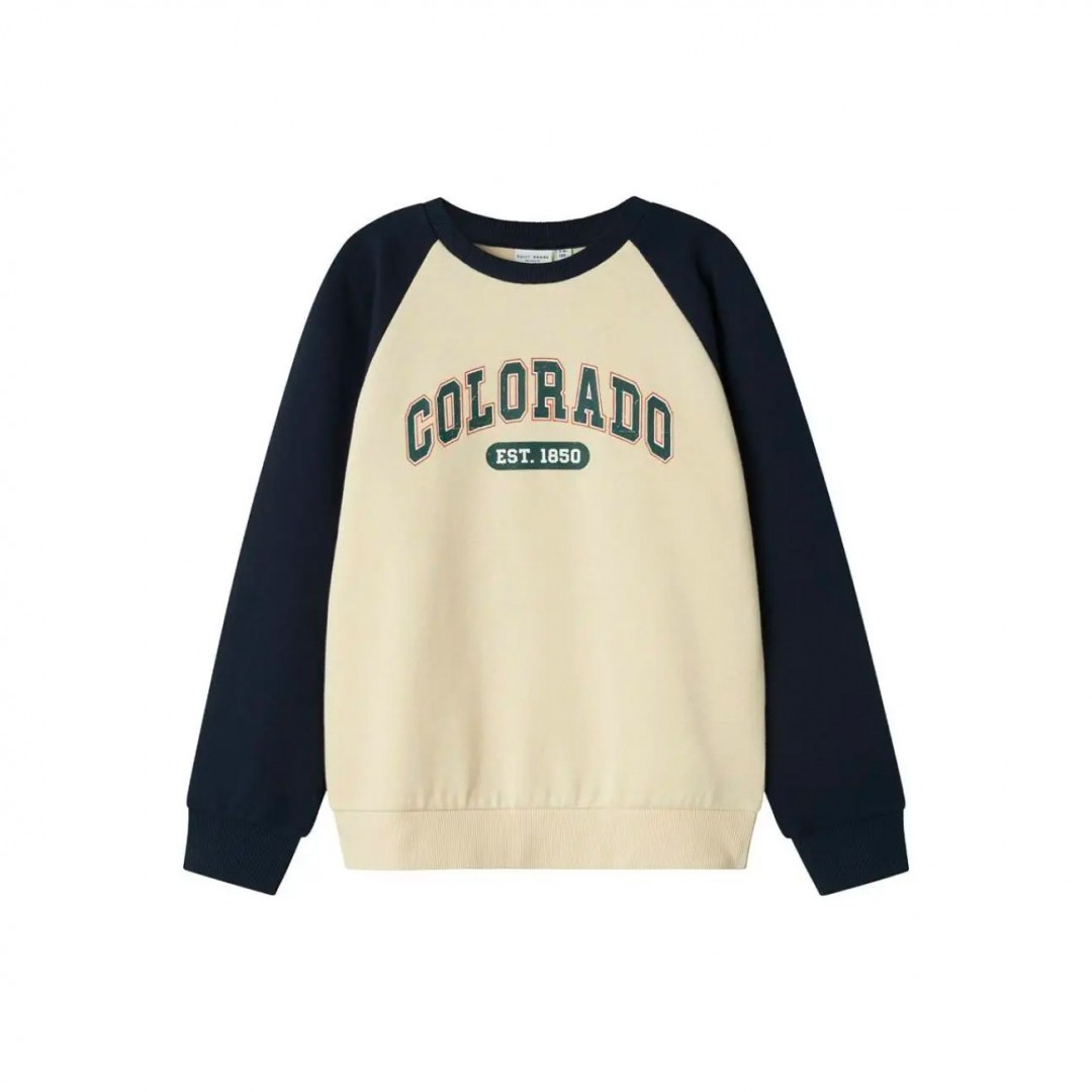 NAME IT NKMVILDAR LS SWEAT BOX BRU 13234447-4880055 Καφέ