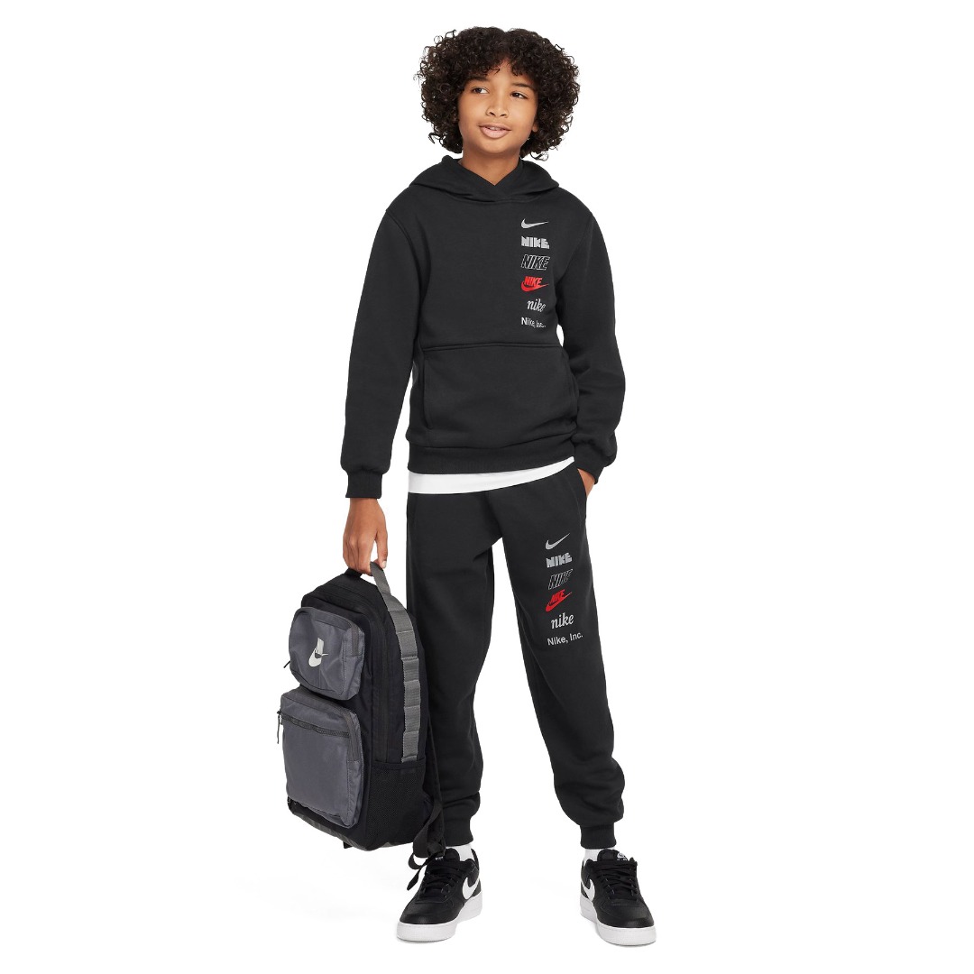 NIKE K NSW CLUB FLC HDY MLOGO HQ0970-010 Μαύρο