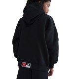 NIKE K NK COB FLC PO HOODIE GLITCH HV0508-010 Black Image 0