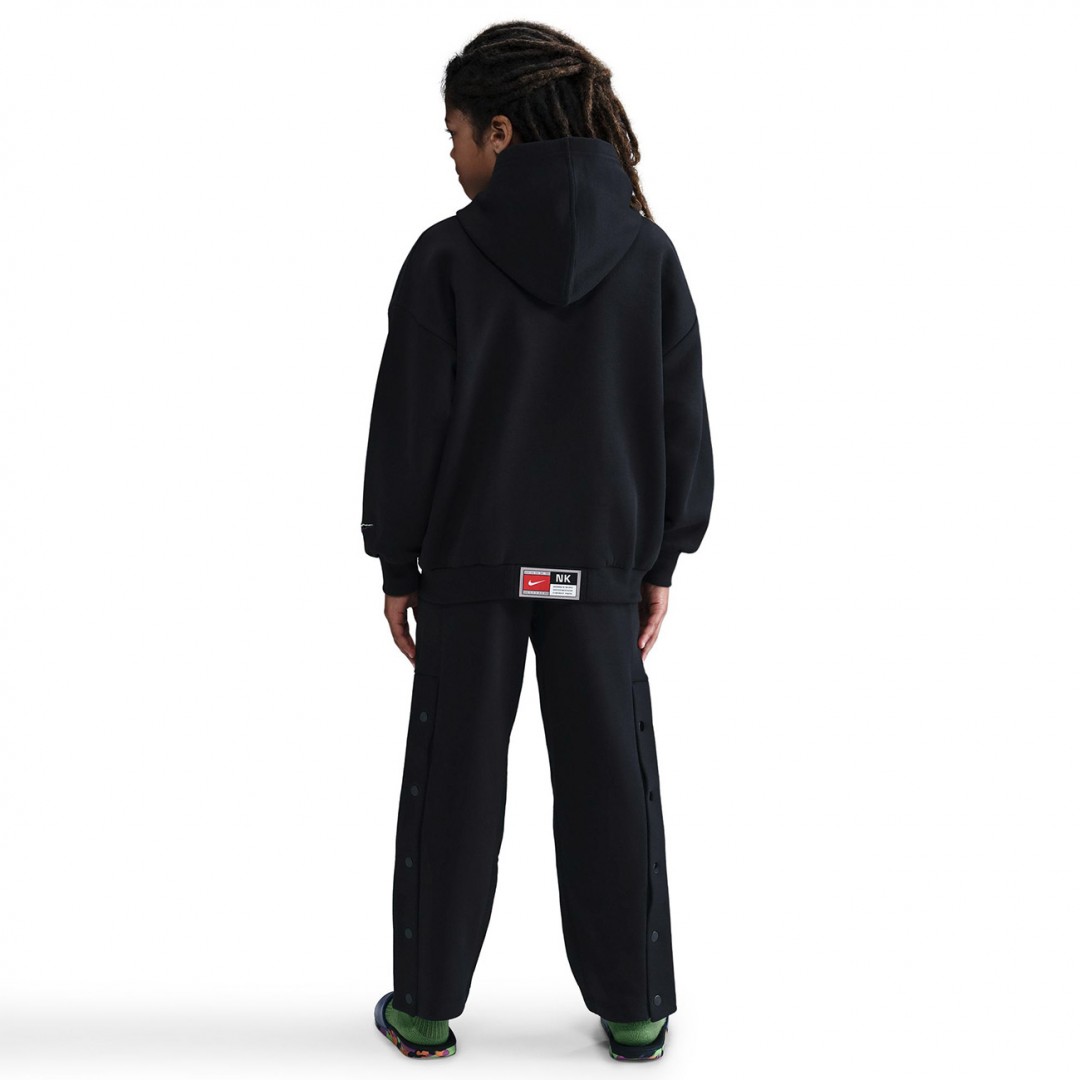 NIKE K NK COB FLC PO HOODIE GLITCH HV0508-010 Black