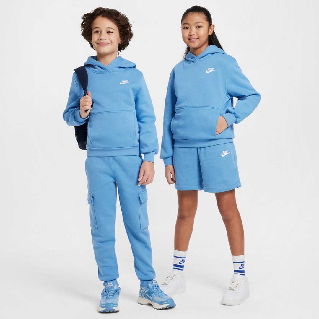 NIKE K NSW CLUB FLC HDY LBR FD3000-489 Siel