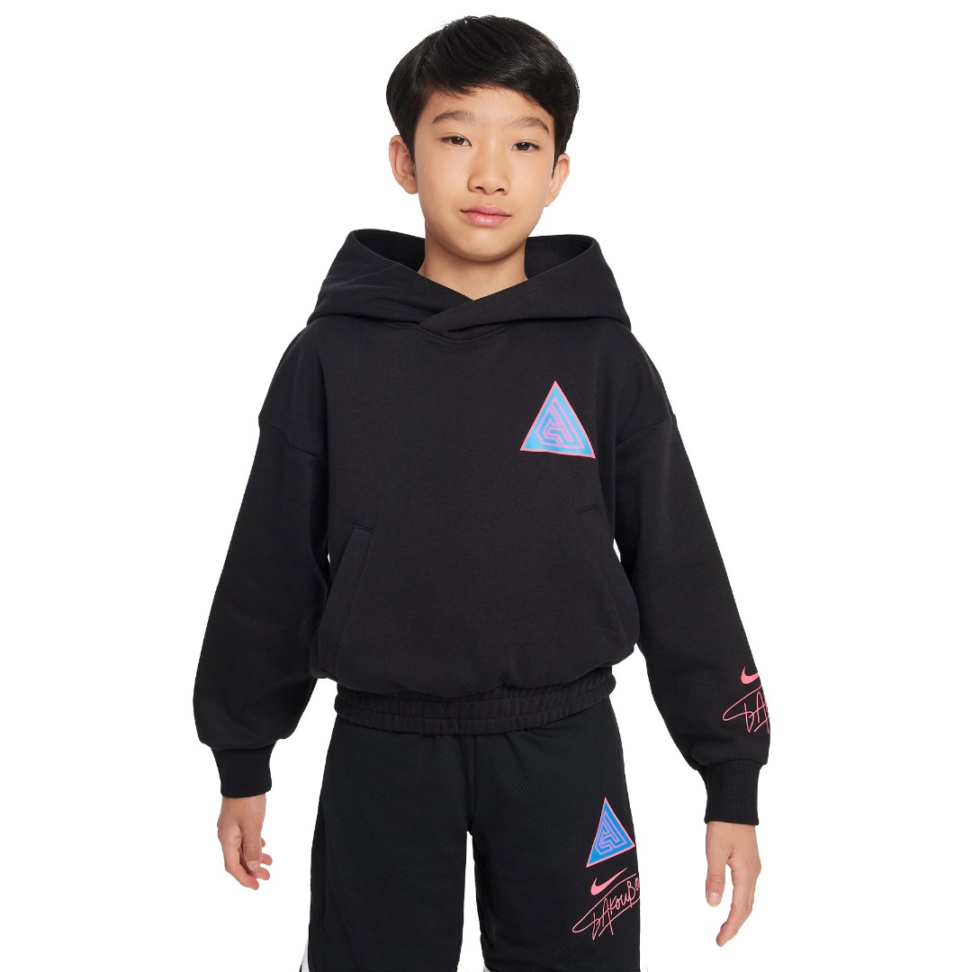 NIKE GA K NK PO HOODIE FD3975-010 Μαύρο