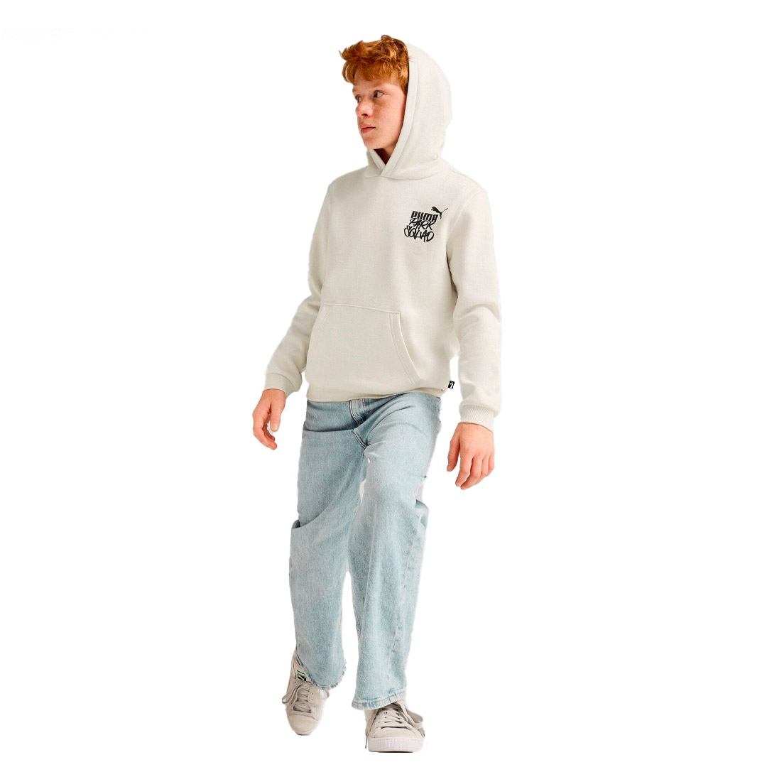 PUMA ESS+ MID 90S HOODIE FL B 681877-87 Εκρού