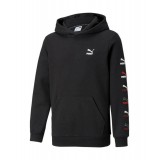 PUMA CLASSICS GRAPHICS HOODIE TR B 531799-01 Black Image 
