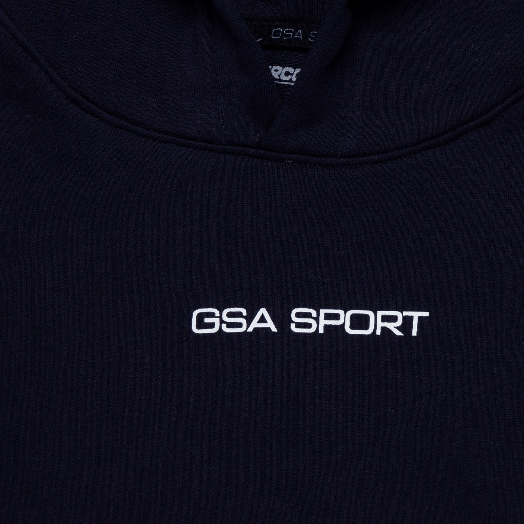 GSA SPORT LOGO HOODIE (BRUSHED) 28-3404-BLUE MARINE Blue