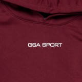 GSA SPORT LOGO HOODIE (BRUSHED) 28-3404-OXBLOOD Μπορντό Εικόνα 1