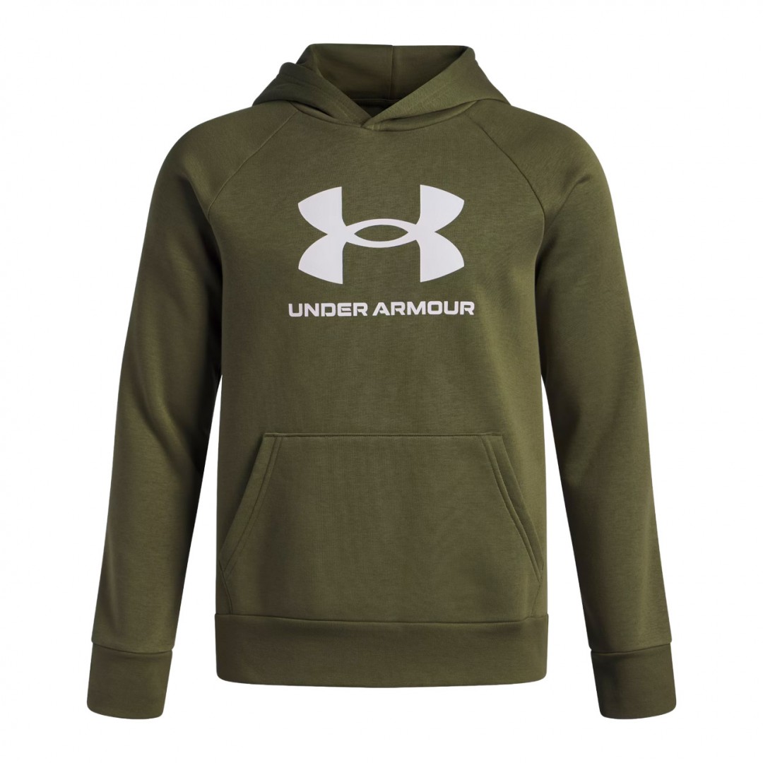 UNDER ARMOUR RIVAL FLEECE BL HOODIE 1379791-390 Πράσινο