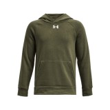 UNDER ARMOUR RIVAL FLEECE HOODIE 1379792-390 Κhaki Image 
