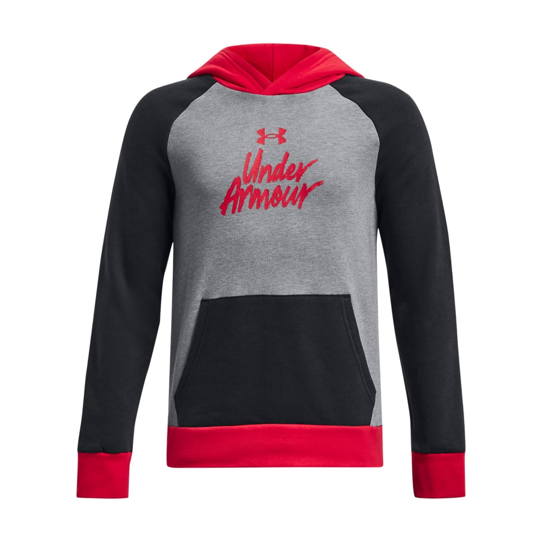 UNDER ARMOUR RIVAL FLEECE SCRIPT CB HD 1379795-001 Black