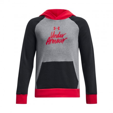 UNDER ARMOUR RIVAL FLEECE SCRIPT CB HD 1379795-001 Black