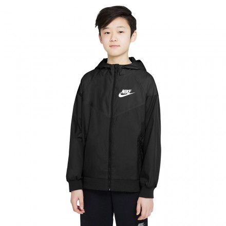 NIKE BOYS SPORTSWEAR WINDRUNNER JACKET 850443-011 Μαύρο