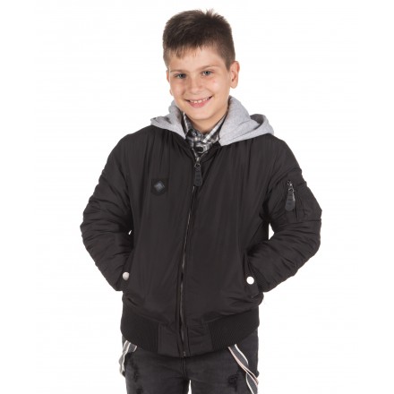 DISTRICT75 BOYS' JACKET 219KBJA-637 Μαύρο