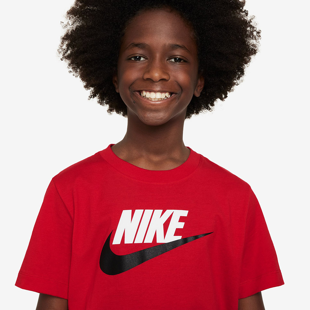 NIKE K NSW TEE FUTURA HBR FZ5178-657 Red