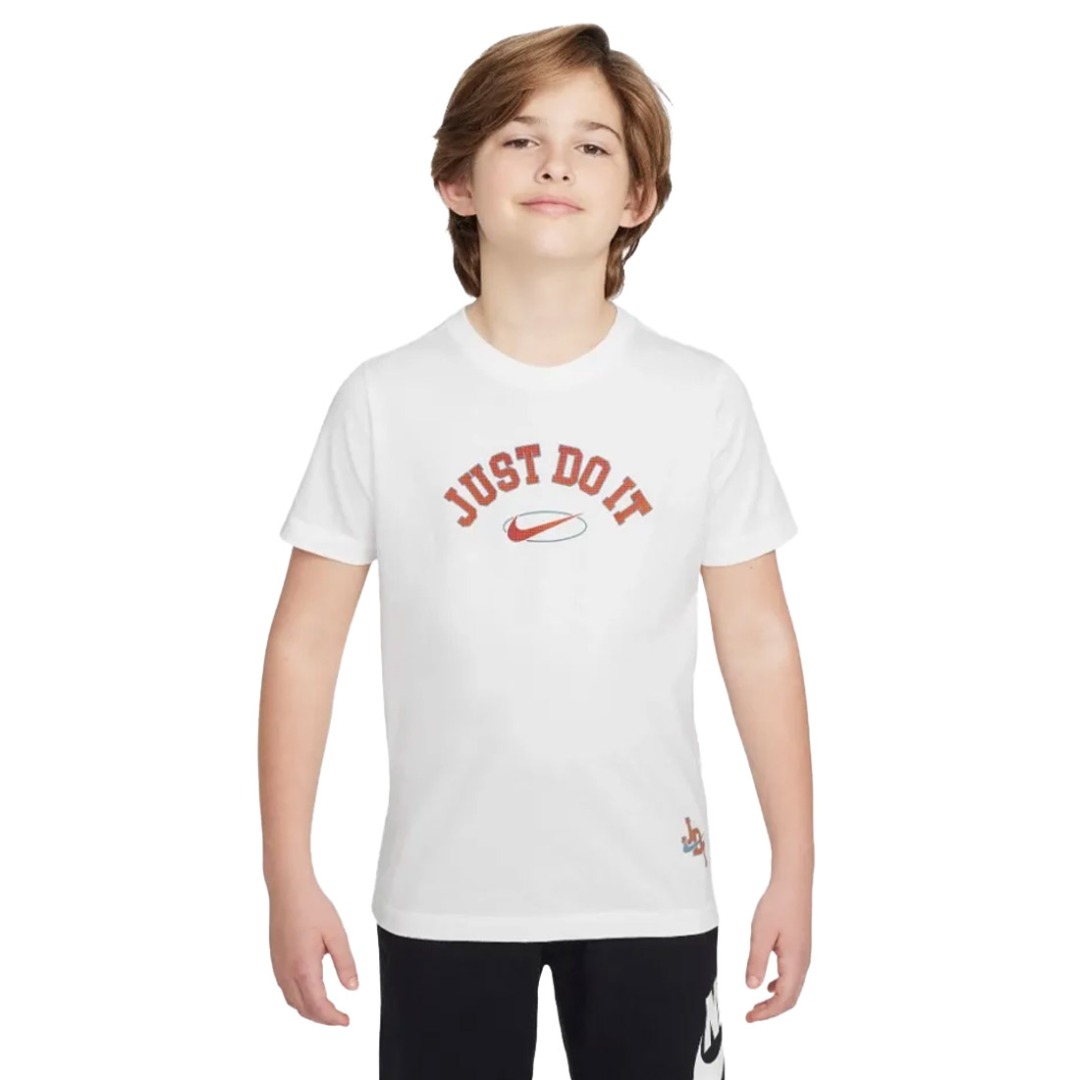 NIKE K NSW TEE JDI SSNL FZ5131-100 Λευκό