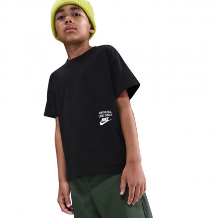 NIKE K NSW TEE REMIX IH6230-010 Μαύρο