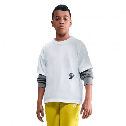 NIKE K NSW TEE REMIX IH6230-100 White