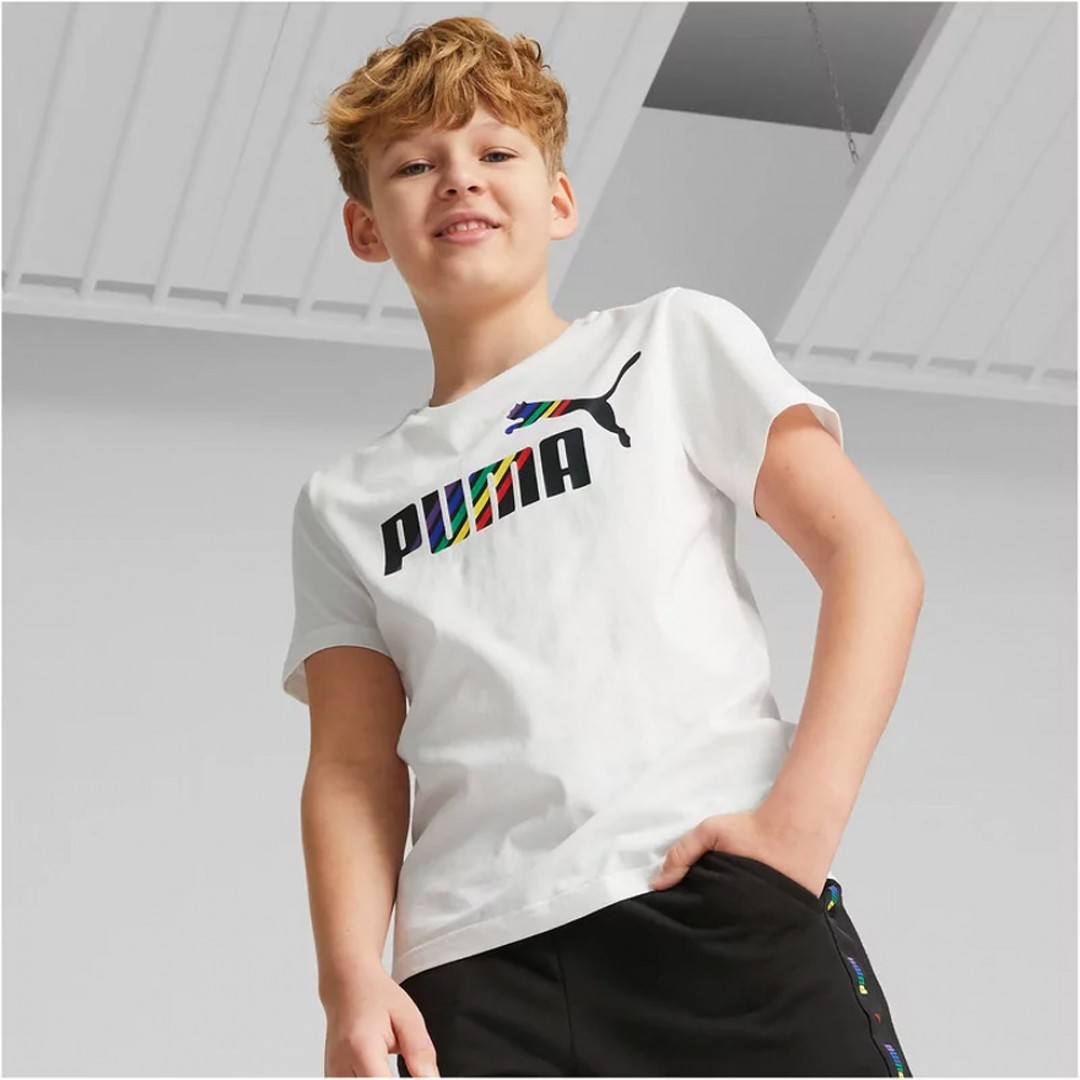 PUMA ESS+  LOVE IS LOVE TEE B 673243-02 White