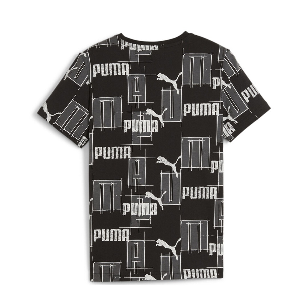PUMA ESS+ LOGO LAB AOP TEE B 679230-01 Black