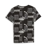 PUMA ESS+ LOGO LAB AOP TEE B 679230-01 Black Image 0