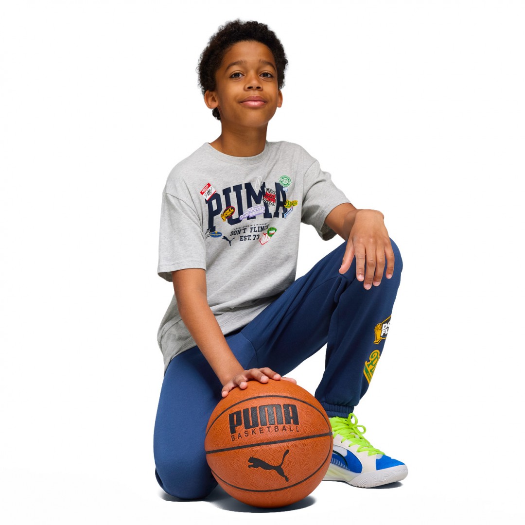 PUMA BASKETBALL HOOPERHOTLINE TEE B 688979-04 Grey