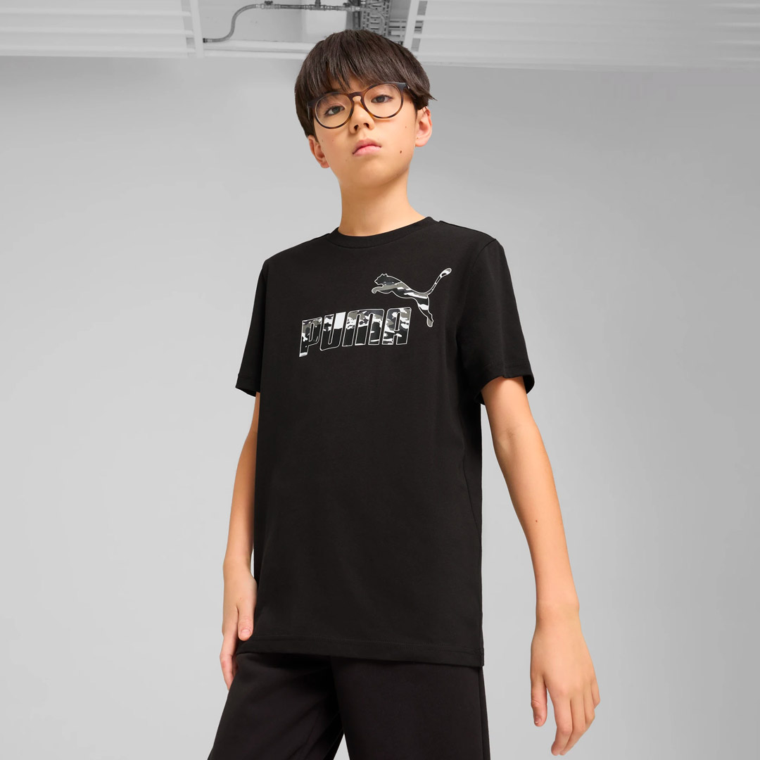 PUMA ESS CAMO TEE B 685138-01 Black
