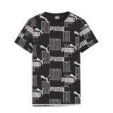 PUMA ESS+ LOGO LAB AOP TEE B 679230-01 Black Image 