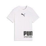 PUMA SPORT GRAPHIC TEE B 692535-02 White Image 
