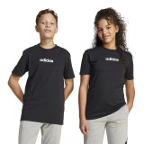adidas sportswear J LIN TEE 160 JC9748 Μαύρο Εικόνα 3