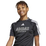 adidas sportswear J HOT TEE JI6178 Black Image 1