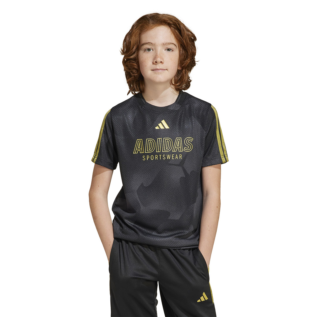 adidas sportswear J HOT COF TEE JI6183 Μαύρο