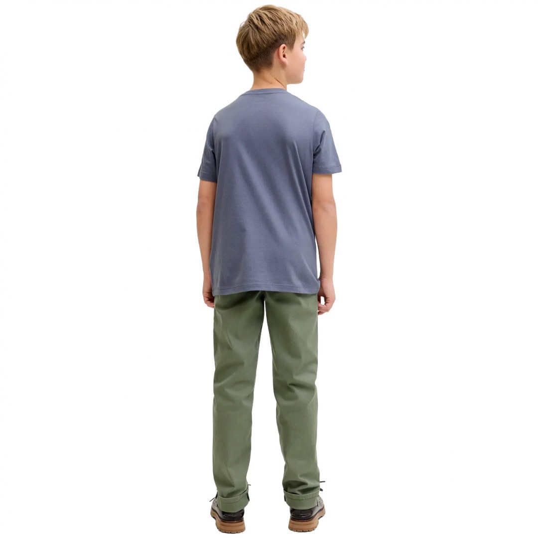 JJ REBEL LOGO TEE SS CREW NECK NOOS JNR 12293537-Folkstone Gray Γκρί